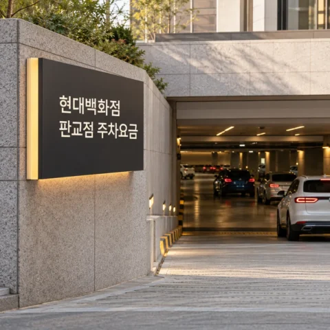현대백화점 판교점 주차요금 — 최초 30분 무료, 20만 원이면 5시간 - 가이드