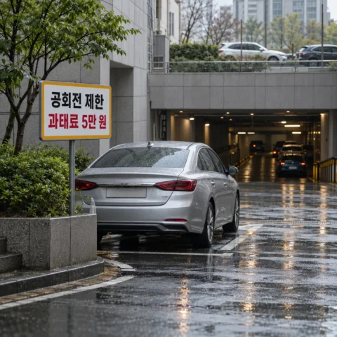 공회전 제한 과태료 5만 원 — 주차장·차고지도 대상, 대기환경보전법 제59조 (2026) - 가이드