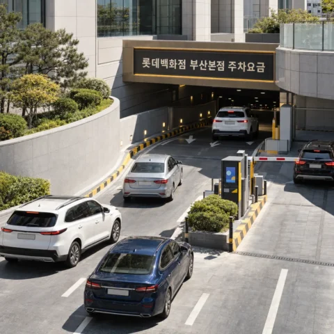롯데백화점 부산본점 주차요금 — 최초 30분 2,000원, 20만 원이면 5시간 무료 - 가이드