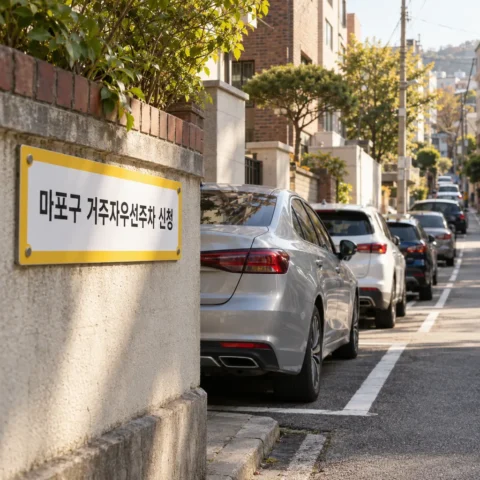 마포구 거주자우선주차 신청 — 반기 순환배정, 거주자 전일 월 4만 원·비거주자 5만 원 - 가이드