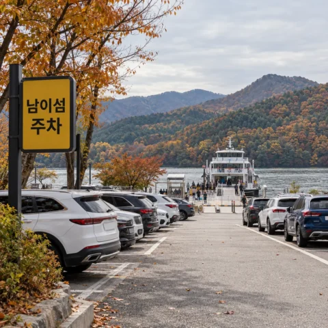 남이섬 주차 — 선착장 소형 6,000원·입장 19,000원 합산 비용표 (2026) - 가이드