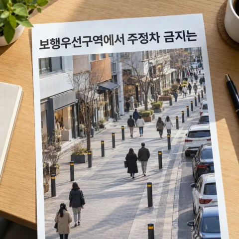 보행우선구역에서 주정차 금지는 누가 정하나 — 교통약자법 제18·19조 (2026) - 가이드