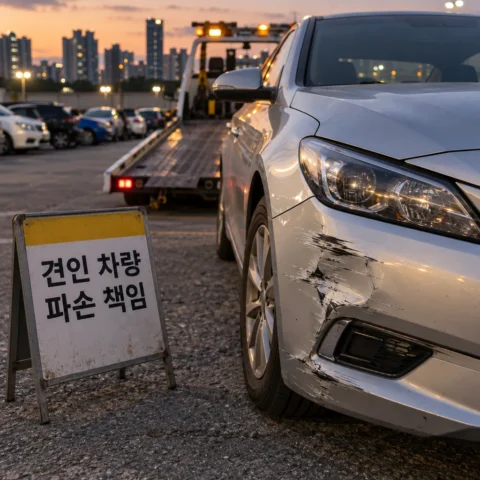 견인된 차량을 받았는데 파손이 있어요. 누가 책임지나요? - FAQ
