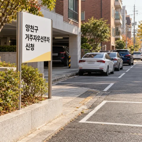 양천구 거주자우선주차 신청 — 공단 방문·팩스 접수와 노상 노외 요금 - 가이드